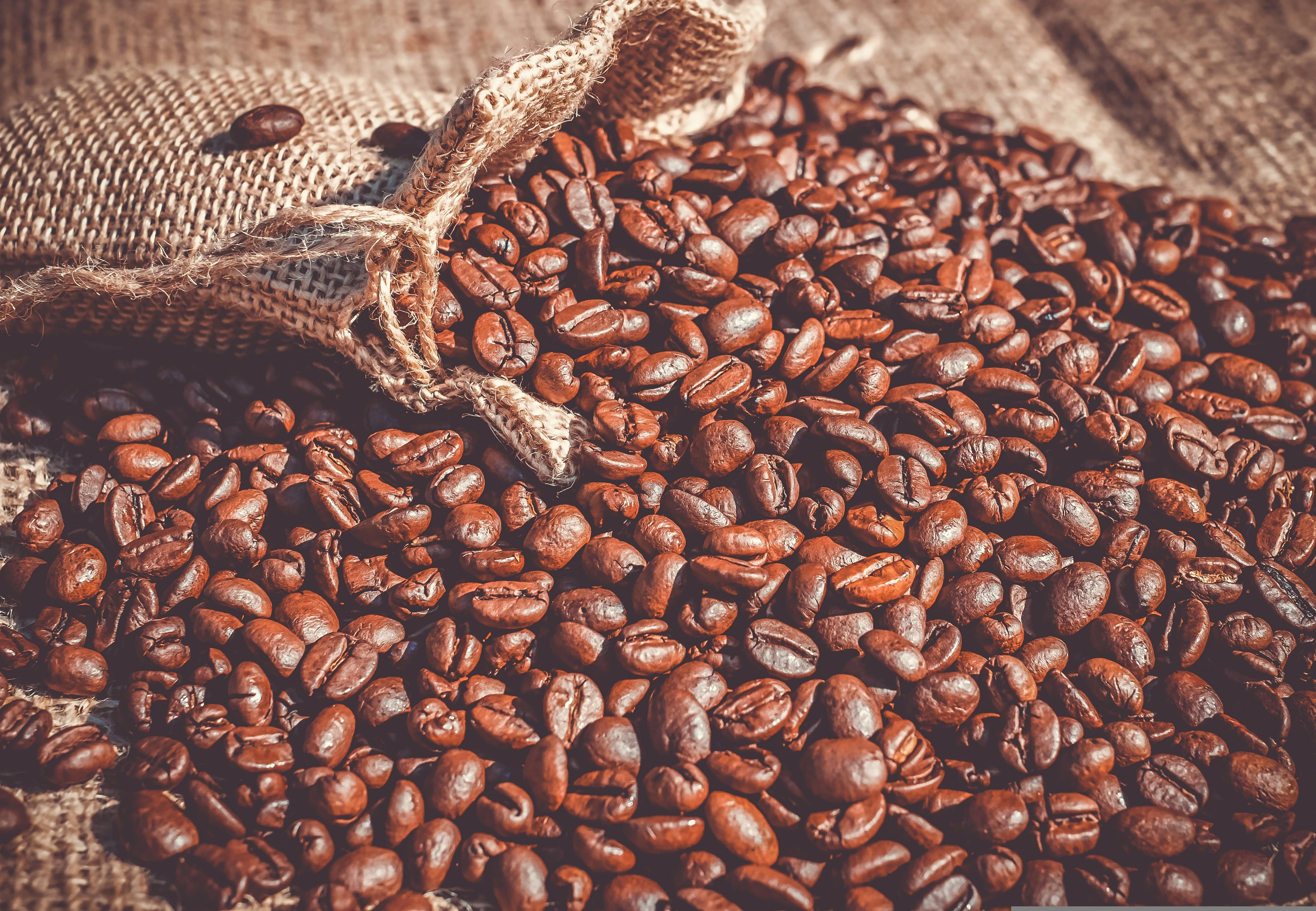 Coffee beans background